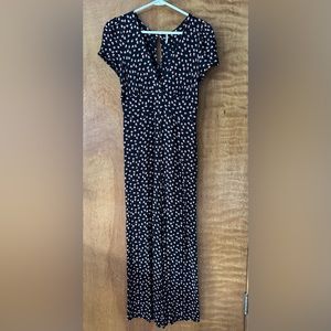 Free People black rosebud jumpsuit, size 2